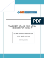 Transicion Guia de Onda Linea de Microstrip