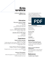 Erin Leverence Resume