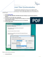 Adjust Internet Time Synchronization