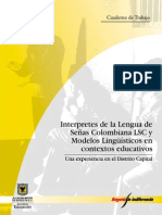 Interpretes Lengua Senas PDF