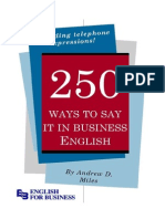 250 Ways To Say It in Business English PDF