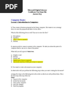 Download Contoh Soalan dan Jawapan  Soalan Pengetahuan ICT Mircrosoft Digital Literacy by RICKY SN181644445 doc pdf