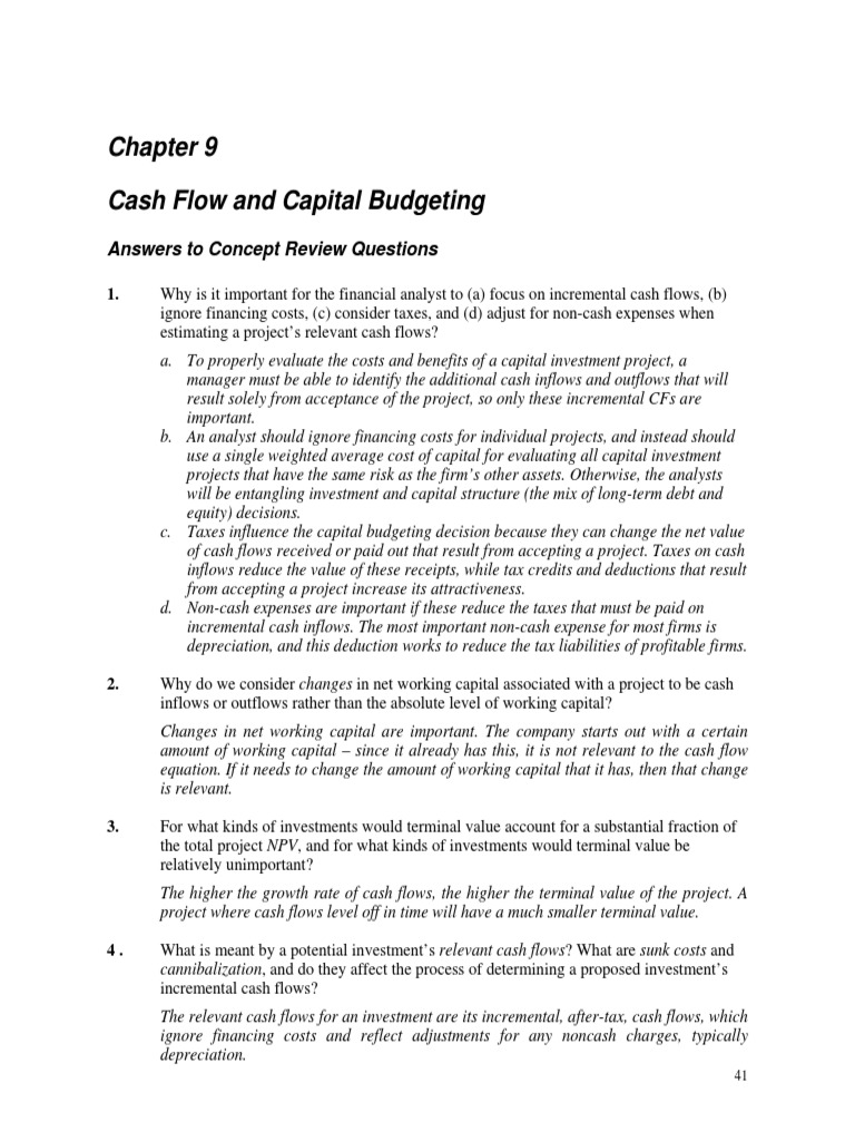 Capital Budgeting - IMPORTANT PDF | PDF