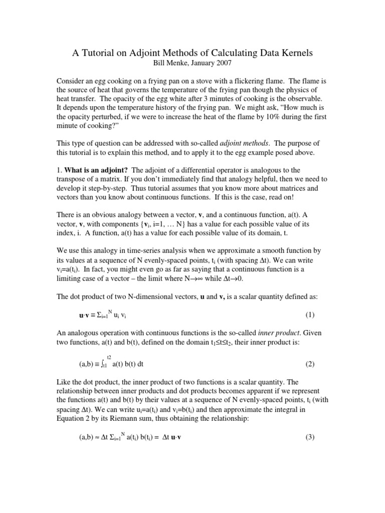 Adjoint Methods Pdf _ A tutorial on the adjoint method for inverse ...