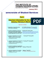 ICS Student Bulletin Cutoff Dates