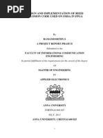Design and Implementation of Reed Solomon Code Used on Smsa in Fpga