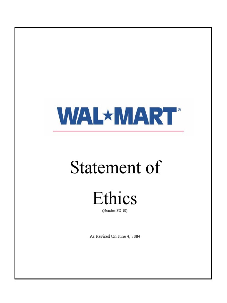 Work Ethics Wal Mart pdf Insider Trading Secrecy