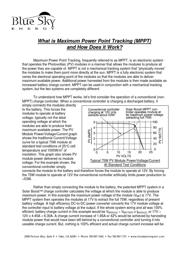Maximum Power Point Tracker PDF Photovoltaic System Photovoltaics