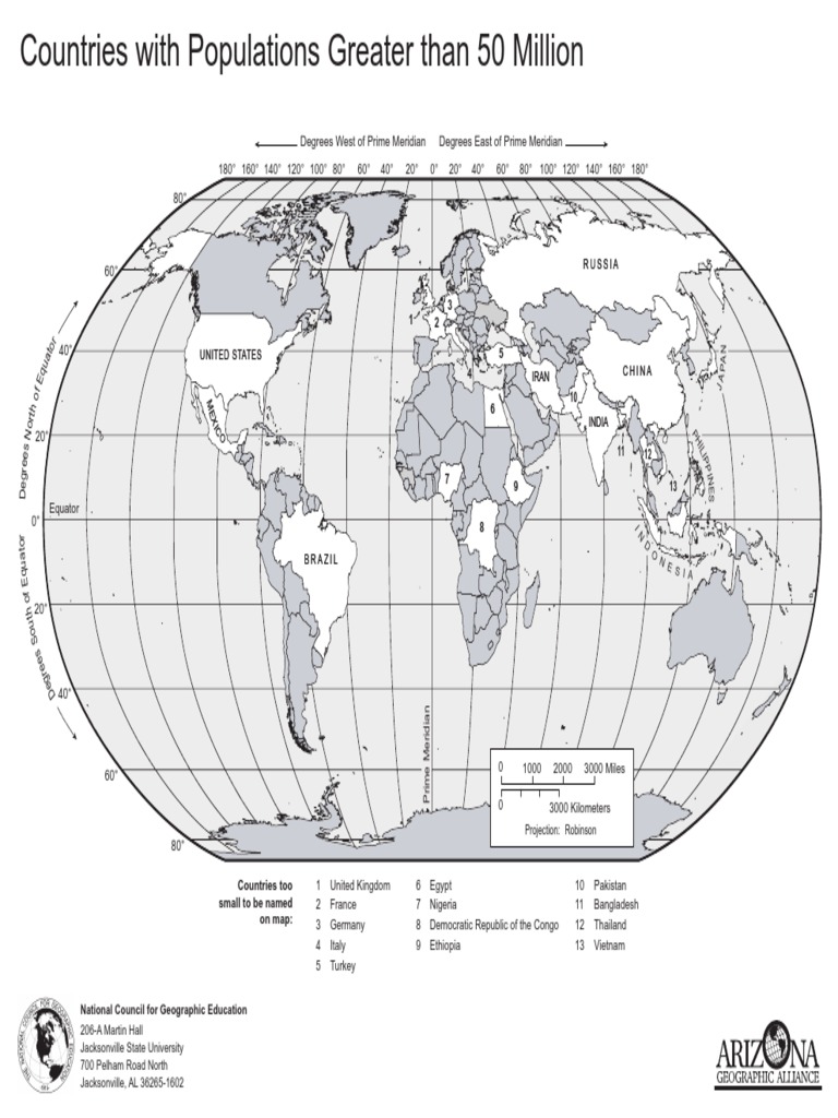 World With 23 Countries | PDF