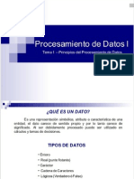 Principios de Procesamiento de Datos