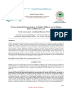 Physico-Chemical Characterization of Distillery Effluent and Its Dilution Effect at Different Levels