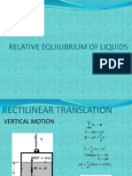 Relative Equilibrium of Liquids