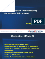 Curso de Gerencia, Administración y Marketing en Odontología Clase 01