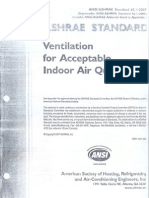 Ashrae STD - 62.1-2007 - Ventilation For Acceptable Indoor Air Quality PDF