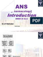 Introduction:ANS pharmacology