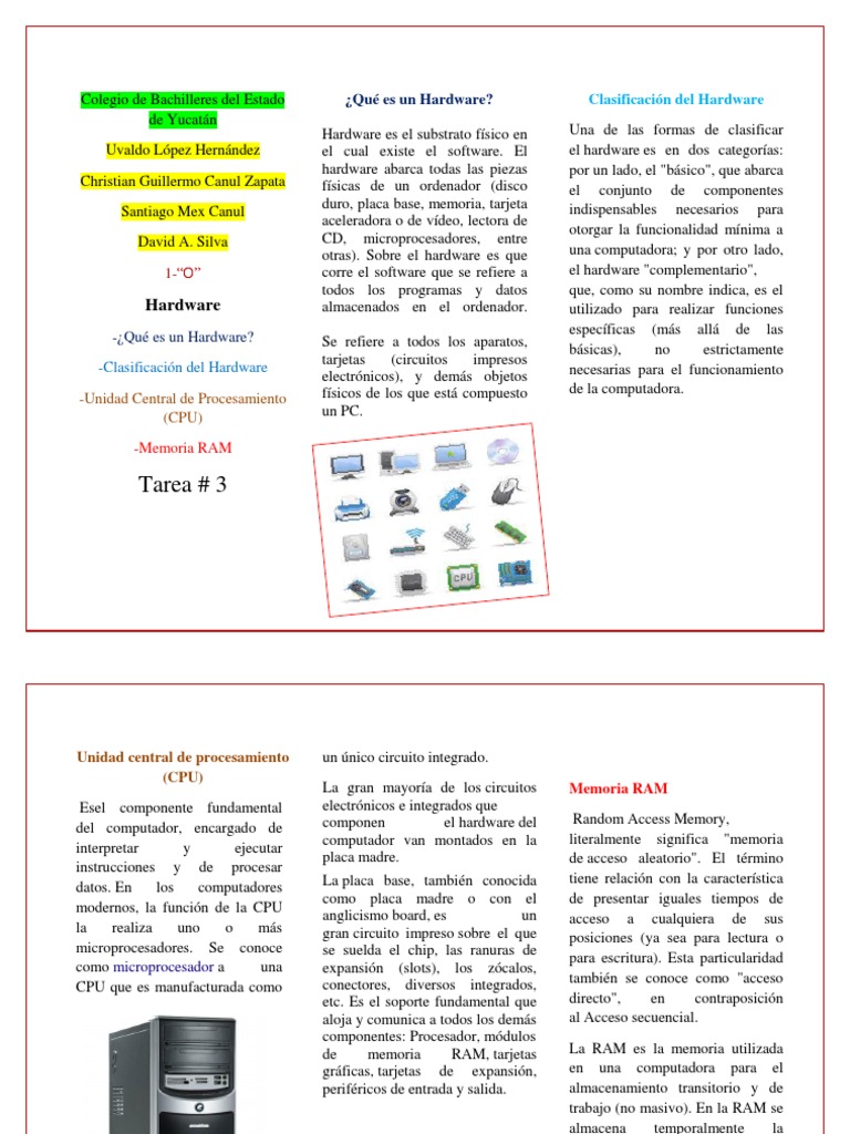 Tarea 3 | PDF | Hardware de la computadora | Electrónica digital