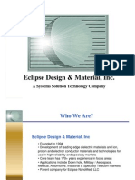Eclipse Design & Material, Inc.: A Systems Solution Technology Company