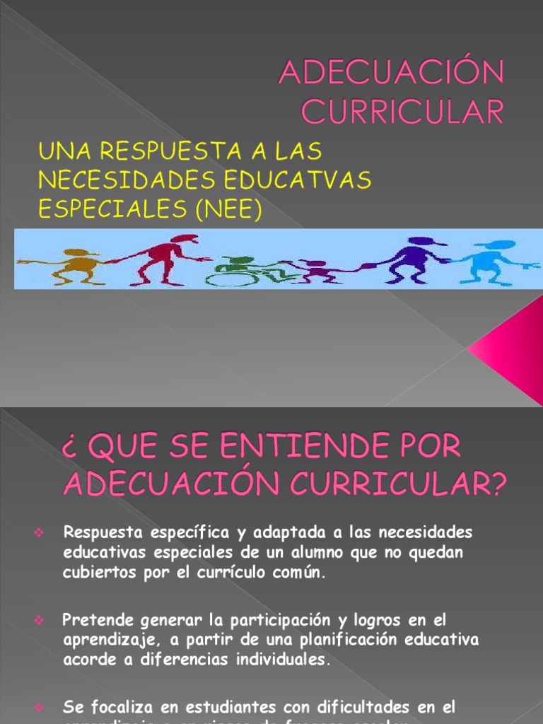 Adecuación Curricular Plan de estudios Enseñando