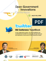 Open Government and Innovations Conference "TweetBook"