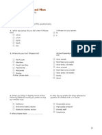 Gingerbread Man Questionnaire