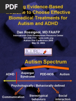 Download Using Evidence-Based Medicine to Choose Effective Biomedical Treatments for Autism and ADHD by autismone SN18173685 doc pdf
