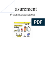 math unit plan-measurments