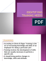 Identifyingtraininng Needs