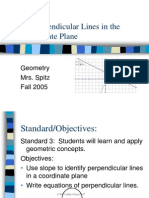 3.7PerpendicularLines in A Coordinate Plane