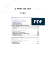 Paper Feed Area: (Removal Procedures & Precautions For Installation)