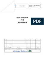 (HDO) Specification For Insulation PDF