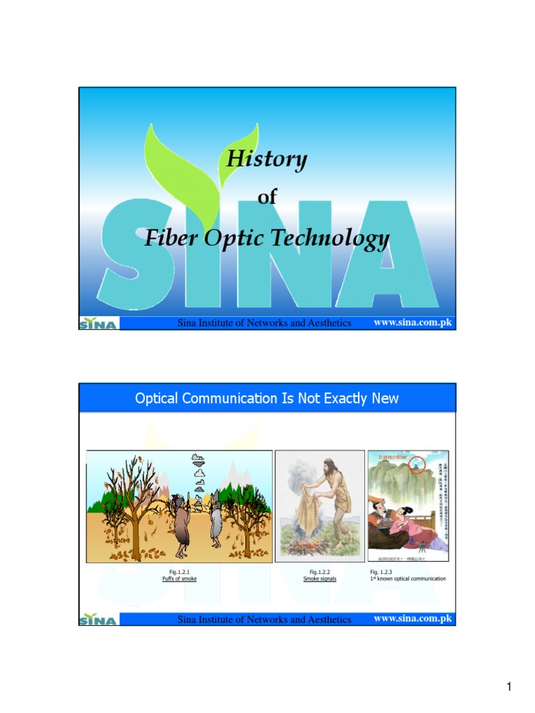 Lecture1 History of Fiber Optics Mode) PDF Optical