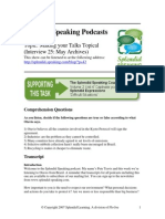 Splendid Speaking Podcasts: Topic: Making Your Talks Topical (Interview 25: May Archives)