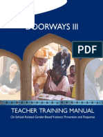 Doorways III Student Training Manual On GBV