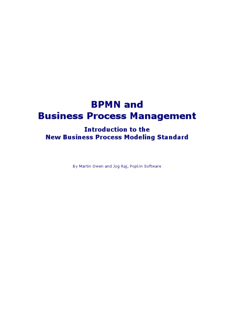 BPMN and BPM | PDF | Unified Modeling Language | Business Process ...