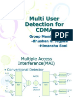 Multi User Detection For CDMA