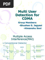 Multi User Detection For CDMA