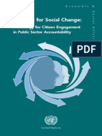 Auditing For Social Change - A Strategy For Citizen Engagement in Public Sector Accountability