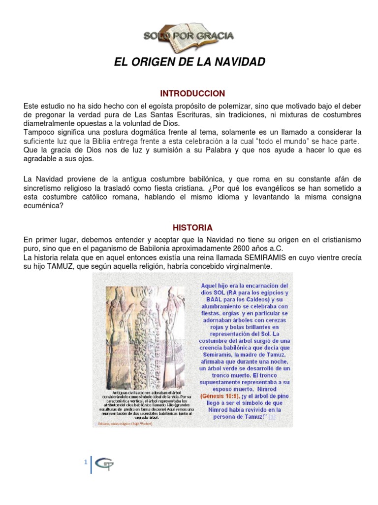 El Origen de La Navidad | PDF | Religión y espiritualidad