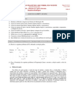 Lista de Exercícios Nº 01