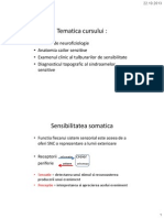 Semiologia Tulburarilor de Sensibilitate PDF