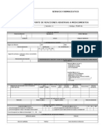 Formato Institucional de Farmacovigilancia