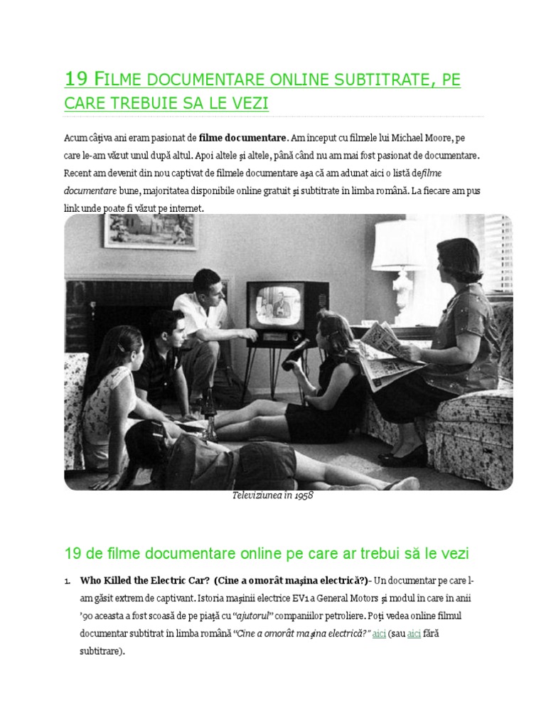 19 Filme Documentare Online Subtitrate Pe Care Trebuie Sa Le Vezi Docx
