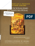 El Funcionalismo en Derecho Penal Tomo I