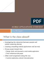 Mobile Applications Overview / Generative Research Methods