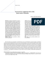 Razones de La Moral y Exigencias de La Vida Dos Puntos Kant Contra Nietzsche