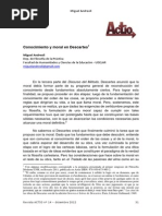 Andreoli, M. Conocimiento y Moral en Descartes