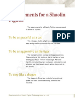 (eBook - Martial-Arts) Requirements for a Shaolin Fighter