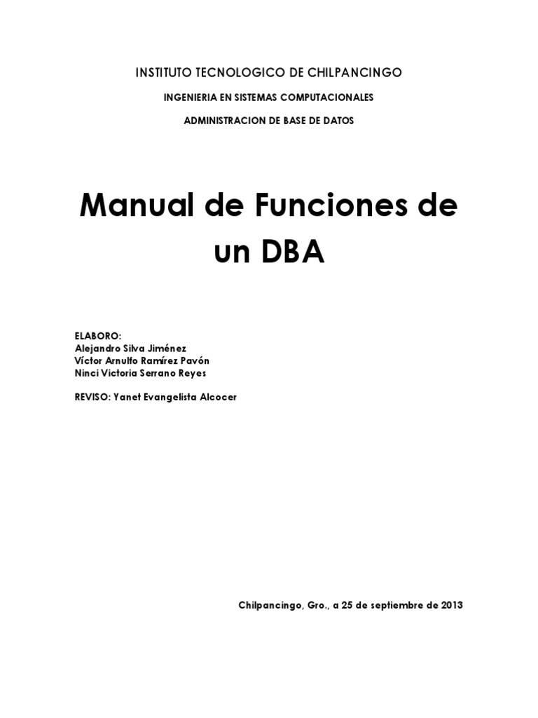 Manual de Funciones | PDF
