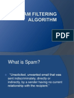 Spam Filtering Algorithm