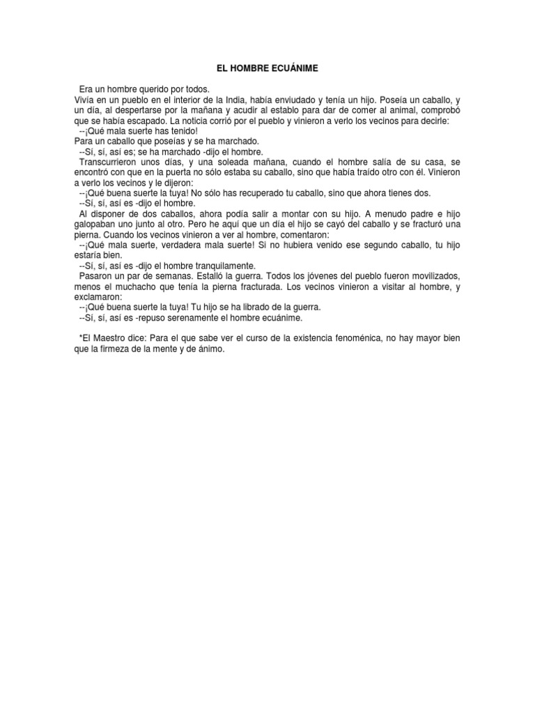 El Hombre Ecuánime | PDF | Violencia